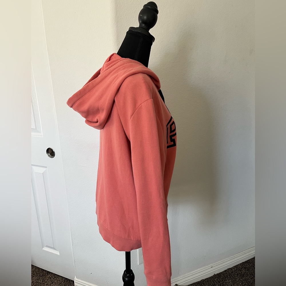 PINK Victoria’s Secret Full Zip Hoodie | Salmon Pink | Cozy Lounge Sweatshirt - Picture 10 of 16